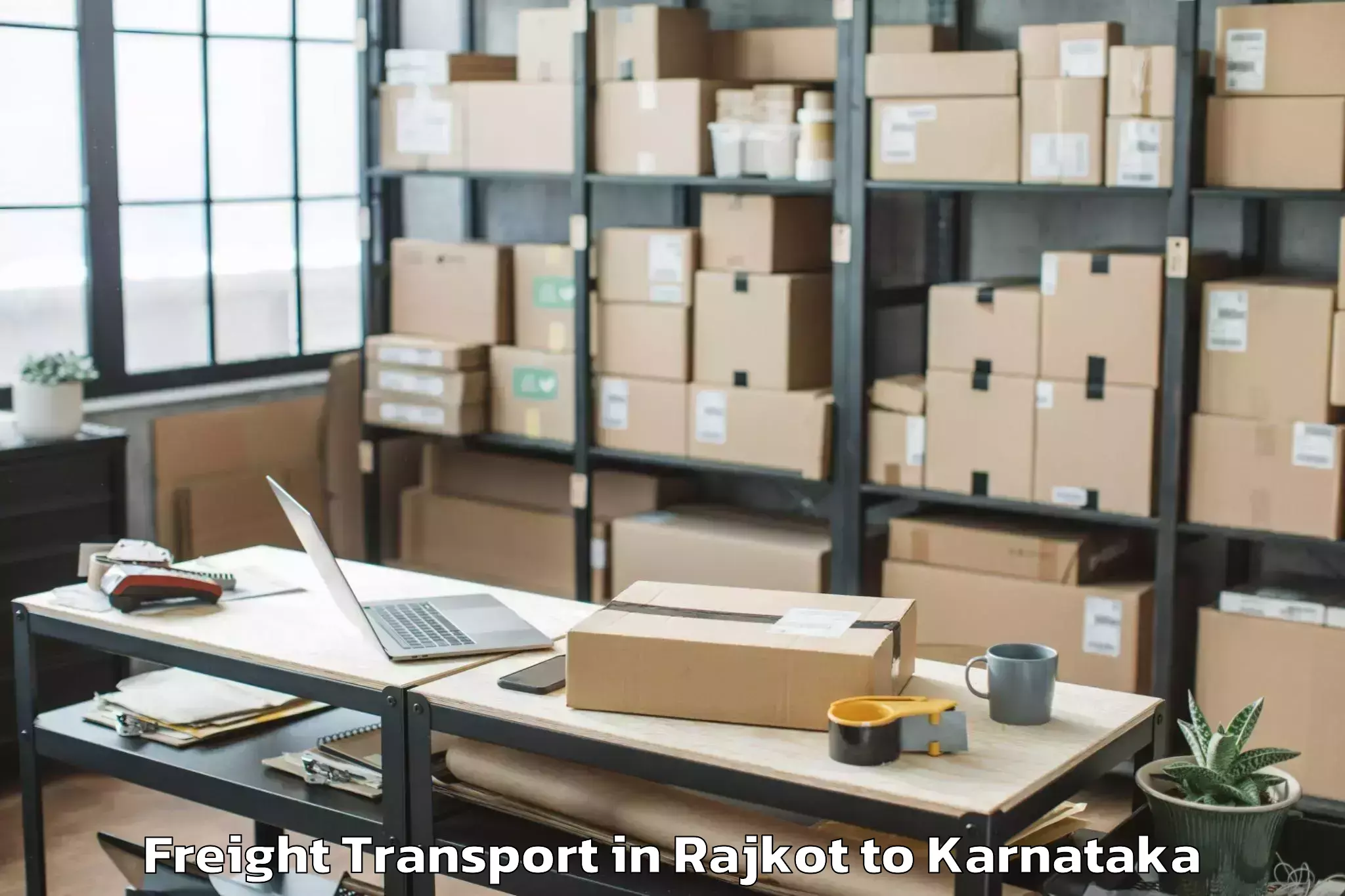 Affordable Rajkot to Mulbagal Freight Transport